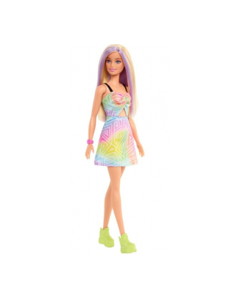 Lalka Barbie Fashionistas Sukienka geometryczny wzór HBV22 MATTEL
