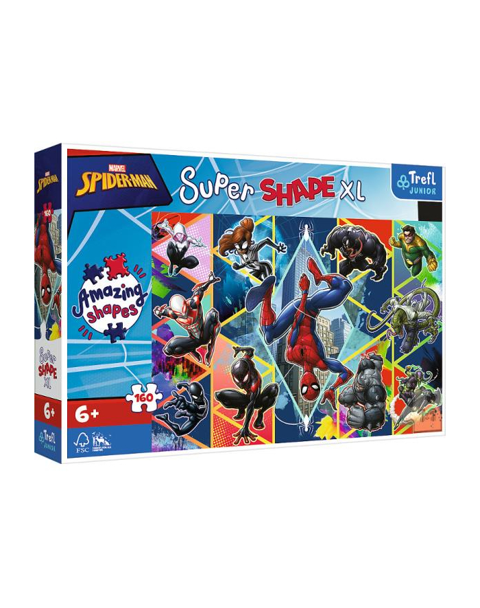 Puzzle 160el XL Super Shape Marvel Spiderman 50024 Trefl główny