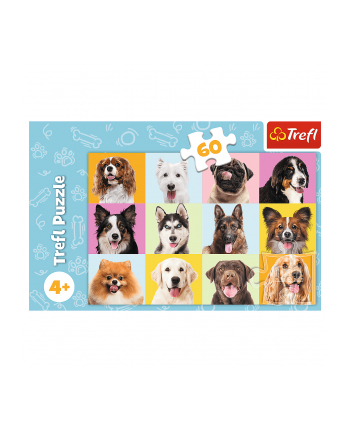 Puzzle 60el Słodkie psiaki 17374 Trefl