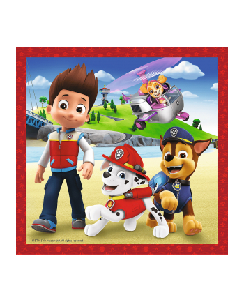 Puzzle 3w1 Wesołe pieski Paw Patrol 34867 Trefl nr 2