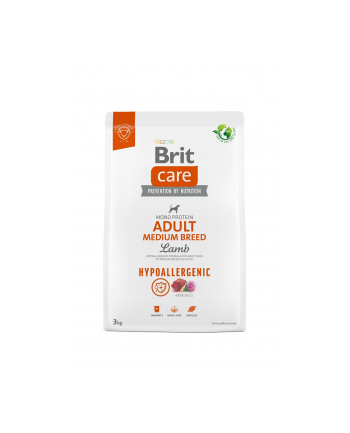 Brit Care Dog Hypoallergenic Adult Medium Lamb 3kg