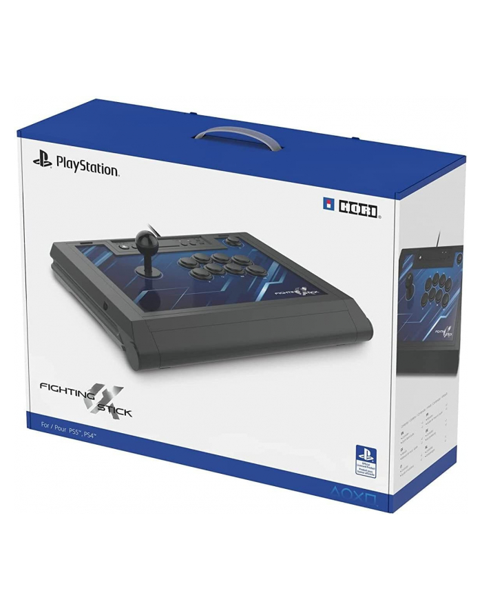 HORI Fighting Stick ? (Alpha), joystick (Kolor: CZARNY/blue, PlayStation 5, Playstation 4, PC) główny