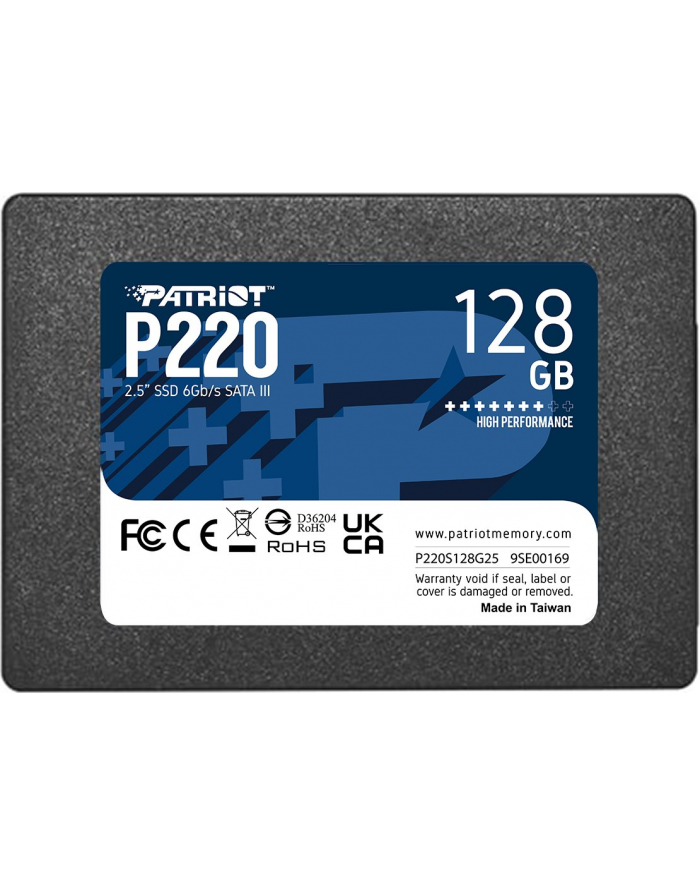 patriot Dysk SSD 128GB P220 550/480 MB/s SATA III 2.5 główny
