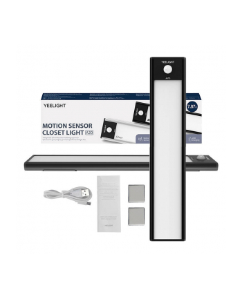 Lampka do szafy z czujnikiem ruchu Yeelight Closet Light 20cm (Czarny) 4000K