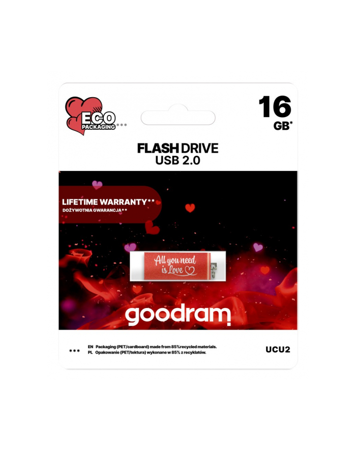 goodram Pendrive CUBE 16GB USB2.0 - Valentine główny
