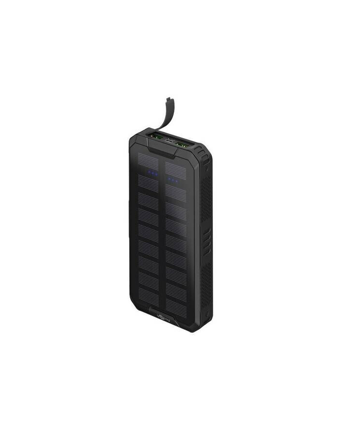 Goobay Outdoor fast charging power bank with solar (Kolor: CZARNY, USB-C PD, QC 3.0, 20,000 mAh) główny