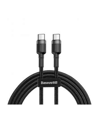 BAS(wersja europejska)S KABEL USB-C DO USB-C 60W 1M (CZARNO-SZARY)
