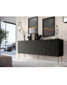 cama meble Komoda JUNGLE 190x40 5x74 5 czarny mat + złote nóżki - nr 6