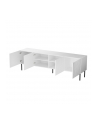cama meble Szafka RTV JUNGLE 190x40 5x59 5 biały mat + czarne nóżki - nr 10