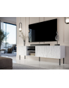 cama meble Szafka RTV JUNGLE 190x40 5x59 5 biały mat + czarne nóżki - nr 11