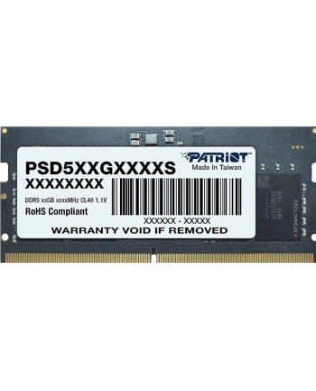 patriot memory PATRIOT SIGNATURE SO-DIMM DDR5 16GB 4800MHz 1 Rank