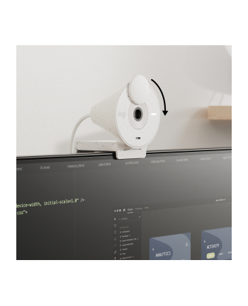 LOGITECH Brio 300 Full HD webcam - OFF-WHITE - EMEA28-935