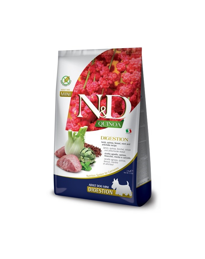 FARMINA N'D QUINOA DOG DIGESTION ADULT MINI 2 5kg główny