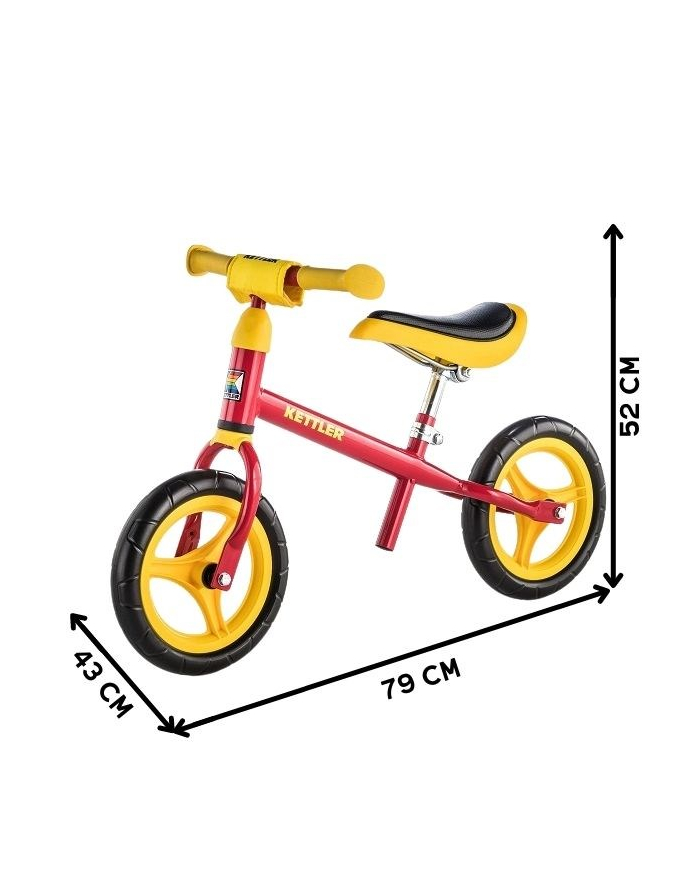 KETTLER ROWEREK BIEGOWY SPEEDY 10  CZERWONO-ŻÓŁTY główny