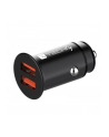 TECHLY Mini Car Charger 2 Ports USB-A Fast Charge 36W in Black Metal - nr 1