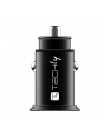 TECHLY Mini Car Charger 2 Ports USB-A Fast Charge 36W in Black Metal - nr 4