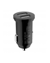 TECHLY Mini Car Charger 2 USB-A Ports 12W / 2.4A Black - nr 13