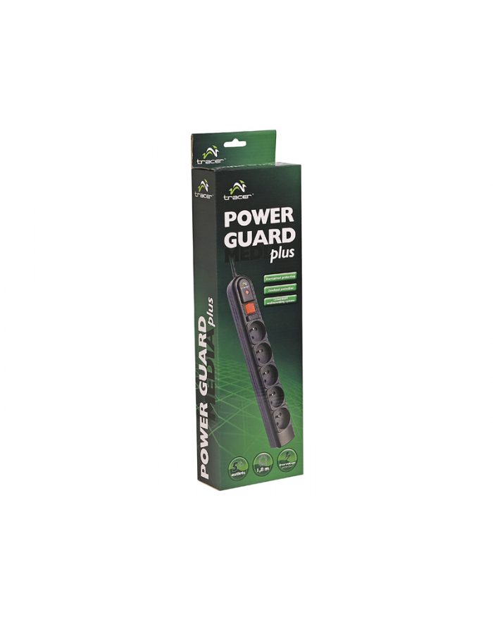 Listwa 1.8m (5 gniazd) PowerGuard Black główny