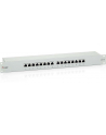 Patch panel 16 port 1U kat.6  ekranowany szary - nr 14