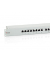 Patch panel 16 port 1U kat.6  ekranowany szary - nr 42