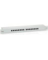 Patch panel 16 port 1U kat.6  ekranowany szary - nr 47