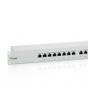 Patch panel 24 port 1U kat.6 ekranowany szary - nr 41