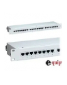 Patch panel 24 port 1U kat.6 ekranowany szary - nr 51