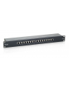 Patch panel 16 port 1U kat.6  ekranowany czarny - nr 20