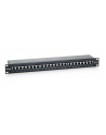 Patch panel 24 port 1U kat.6  ekranowany czarny - nr 23