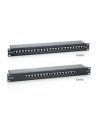 Patch panel 24 port 1U kat.6  ekranowany czarny - nr 30