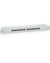 Patch panel 16 port 1U kat.6  ekranowany szary - nr 35