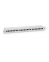 Patch panel 24 port 1U kat.6 ekranowany szary - nr 13