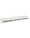 Patch panel 24 port 1U kat.6 ekranowany szary - nr 19
