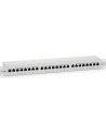 Patch panel 24 port 1U kat.6 ekranowany szary - nr 29