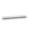 Patch panel 24 port 1U kat.6 ekranowany szary - nr 46