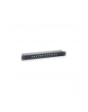 Patch panel 16 port 1U kat.6  ekranowany czarny - nr 18