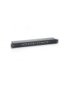 Patch panel 16 port 1U kat.6  ekranowany czarny - nr 23