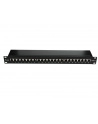 Patch panel 16 port 1U kat.6  ekranowany czarny - nr 9