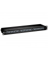 Patch panel 24 port 1U kat.6  ekranowany czarny - nr 10