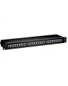 Patch panel 24 port 1U kat.6  ekranowany czarny - nr 11