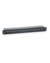 Patch panel 24 port 1U kat.6  ekranowany czarny - nr 6