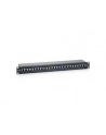 Patch panel 24 port 1U kat.6  ekranowany czarny - nr 7