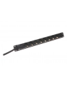 Listwa zasilająca PDU 19'''', 1U, 8 gniazd, moc: 16A, 4000W, aluminiowa, 2m - nr 2