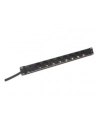 Listwa zasilająca PDU 19'''', 1U, 8 gniazd, moc: 16A, 4000W, aluminiowa, 2m - nr 7