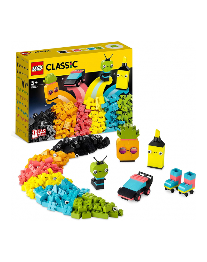 LEGO 11027 CLASSIC Kreatywna zabawa neonowymi kolorami p3 główny