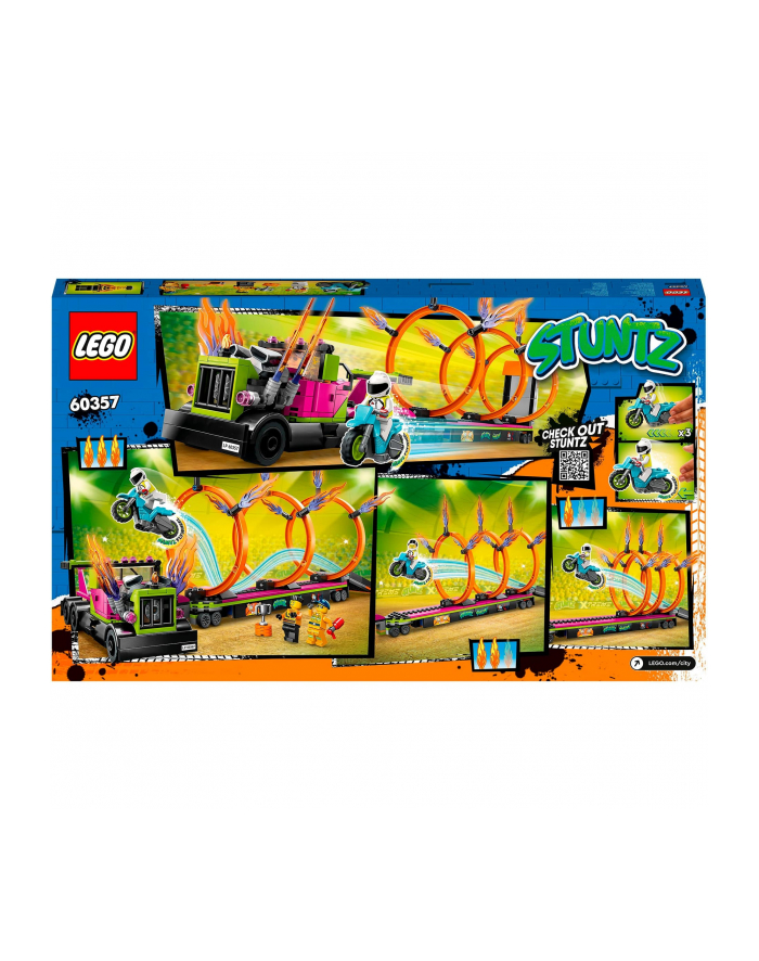 LEGO 60357 CITY Wyzwanie kaskaderskie - ciężarówka i ogniste obręcze p3 główny