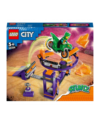 LEGO 60359 CITY Wyzwanie kaskaderskie - rampa z kołem do przeskakiwania p4