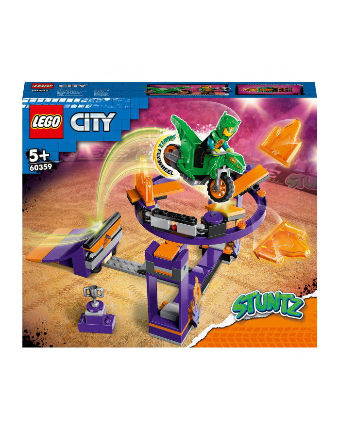 LEGO 60359 CITY Wyzwanie kaskaderskie - rampa z kołem do przeskakiwania p4 główny