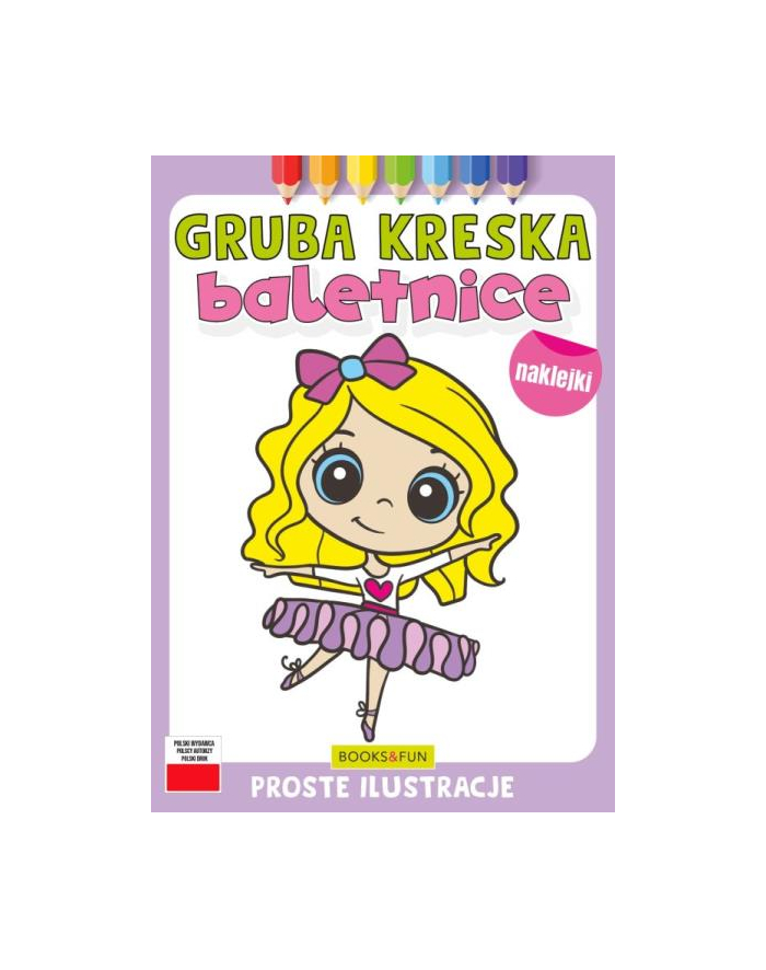 booksandfun Kolorowanka Gruba kreska Baletnica. Books and fun główny