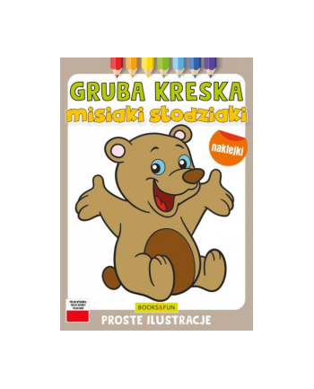 booksandfun Kolorowanka Gruba kreska Misiaki słodziaki. Books and fun